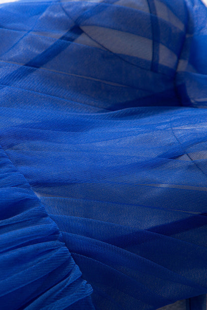 One-Shoulder-Cocktailkleid aus Tüll