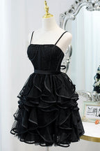 Bethany | A-Line Spaghetti Strap Tulle Short Homecoming Dress