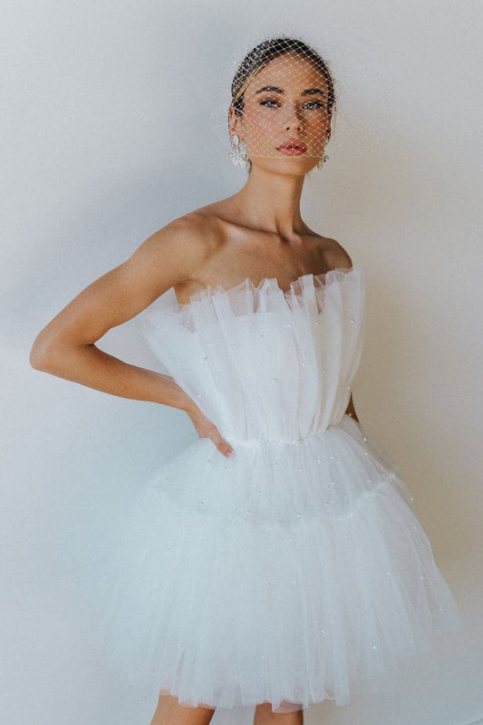 Strapless Homecoming Dress Short Hoco Dresses SYH5