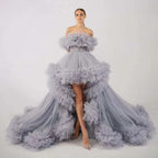 Puffy Ruffles Maternity Tulle Robe SY039