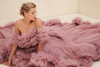 Puffy Ruffles Maternity Tulle Robe SY039