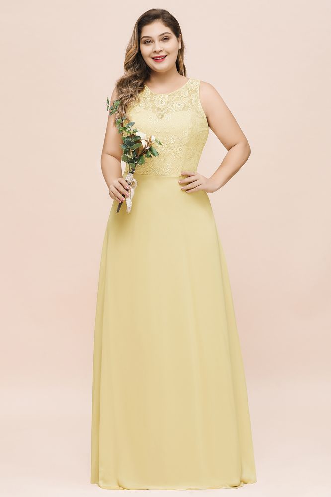 Vestido de dama de honor de talla grande, floral, corte A, sin mangas, vestido largo de noche para niñas y mujeres
