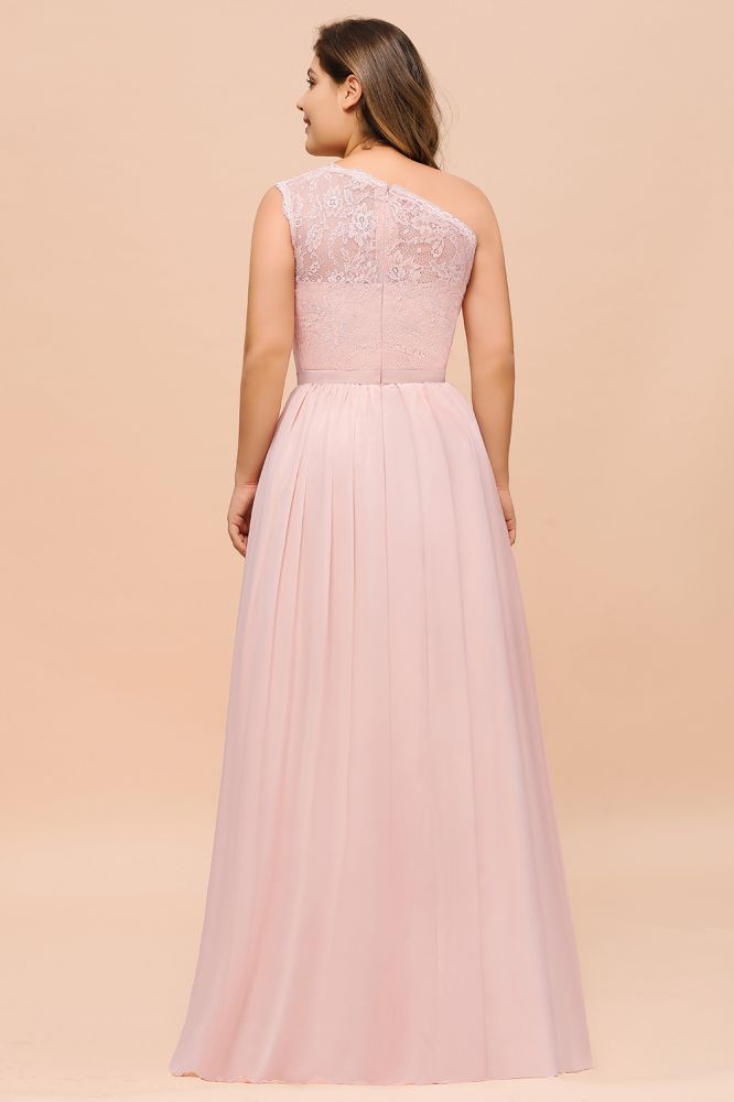Vestido de dama de honor de talla grande, sin mangas, corte A, largo, con abertura lateral, para fiesta de boda