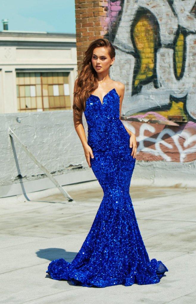 Strapless Long Prom Dress