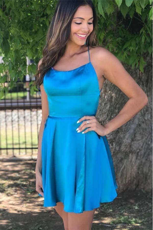 Princess Straps Short Prom Dress Burgundy Homecoming Dress  PD318