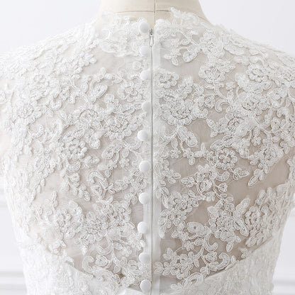 Princess V-Neck Tulle New Arrival Wedding Dress With Lace