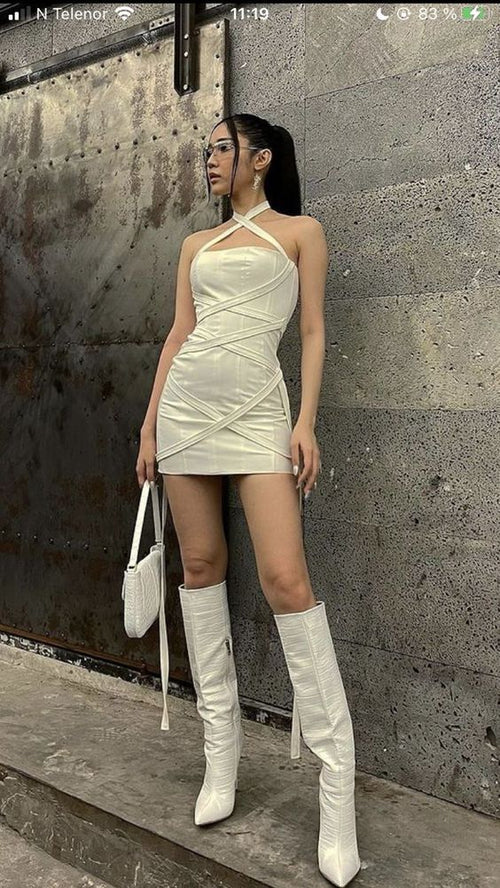 Vestido mini sexy para el 21.º cumpleaños, vestido de fiesta Y1034