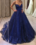 Blau Ballkleid Abendkleid Frauen Sexy Kleider Elegante Party Kleid Y1813