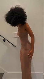 Vestido de fiesta ajustado sin tirantes, vestido de noche sexy Y564