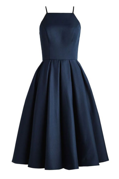 Simple Spaghetti Straps Short Homecoming Dress Cute Girls Short Cocktail Party Dress Short School Dance Dresses S5747