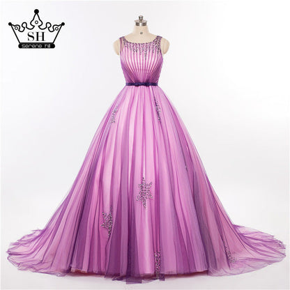 Vestido de fiesta morado, vestido formal, vestido de noche para sesión fotográfica HA2056