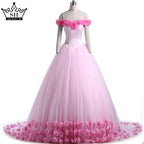 Rosa Wolke Blume Rose Brautkleider Brautkleid Brautkleid HA2003