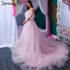 Lange Schleppe Schwangere Fotografie Brautkleid Fotokleid HA2005