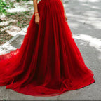 Lange Schleppe Schwangere Fotografie Brautkleid Fotokleid HA2005
