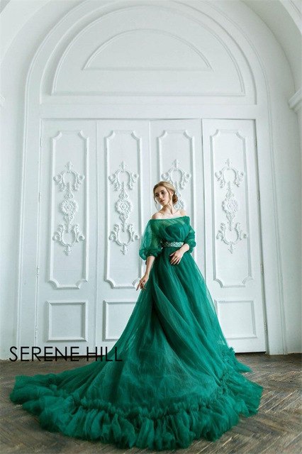 Lange Schleppe Schwangere Fotografie Brautkleid Fotokleid HA2005