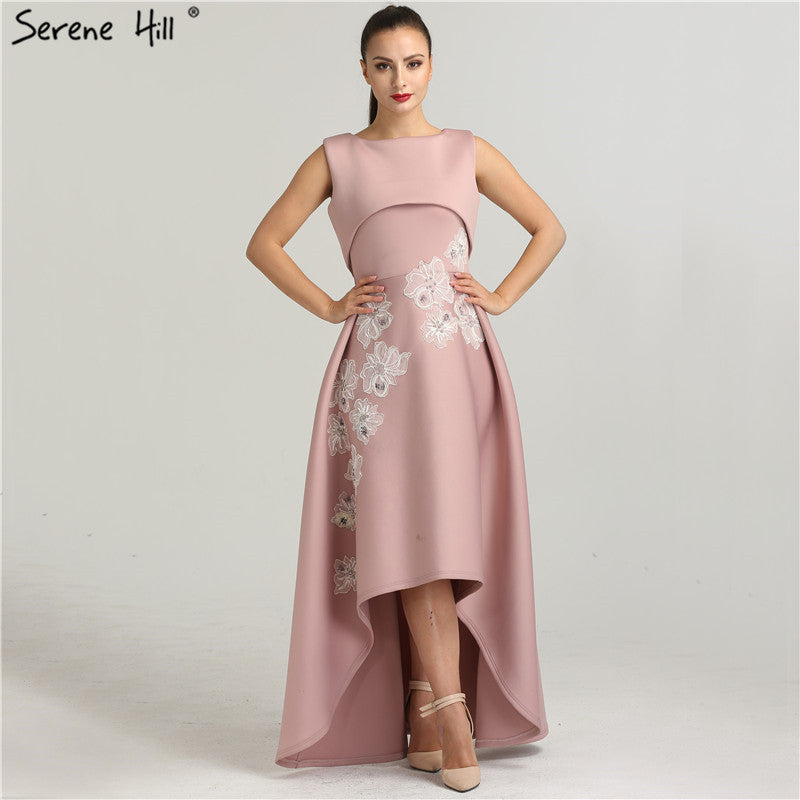 Zum Verkauf Keine Rückgabe Keine Rückerstattung Verkauf Applikationen Kristall Mode Abendkleid Asymmetrische Sexy Frauen Formale QA8013