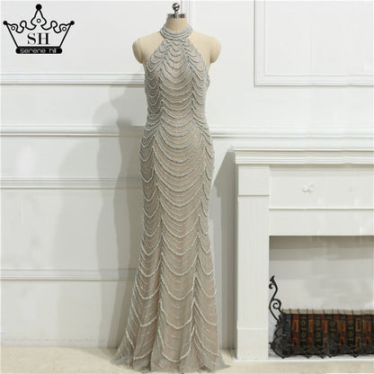 Sale Halter Sexy Diamond  Mermaid Evening Dresses Evening Gowns LA6101