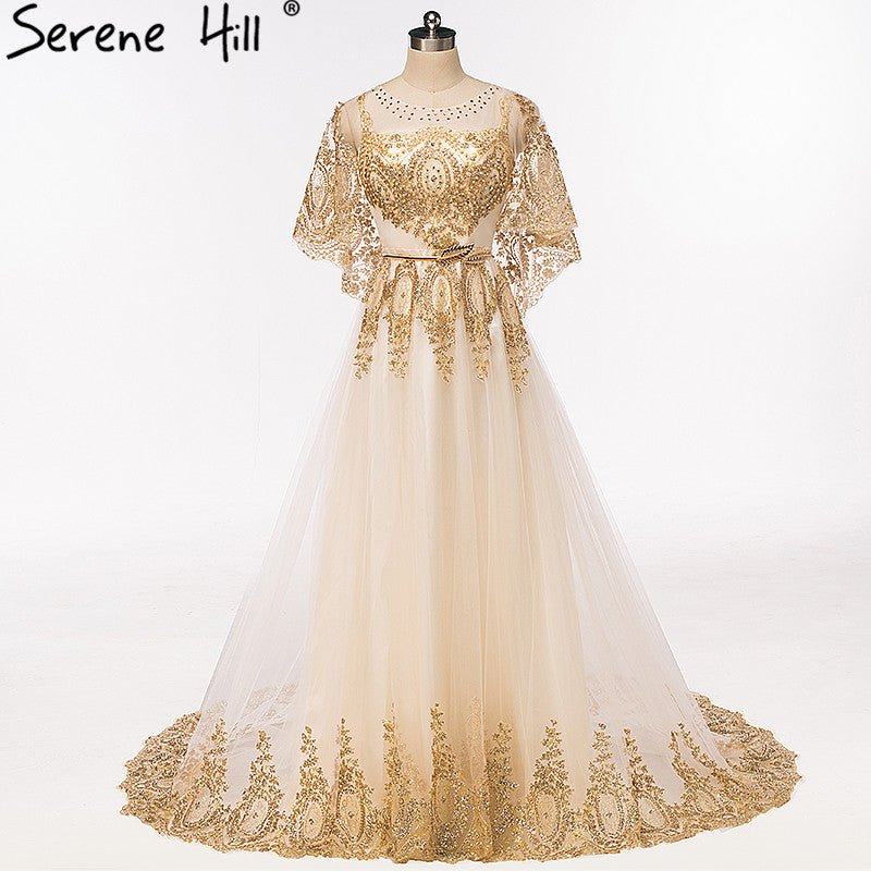 Nuevos vestidos de noche de corte A con chal de hilo sin mangas HA2071