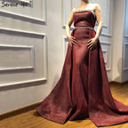 On Sale No Return No Refund Sale DuBai Designer Pink Beading  Luxury Slim Sexy Mermaid Evening Dresses Vintage High-end Evening Gowns  Real Photo LA6339  2025