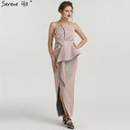 En oferta. Sin devolución ni reembolso. Oferta. Vestido de noche asimétrico. Vestidos de noche sin mangas. QA8020