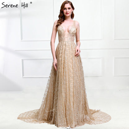 En oferta, sin devolución ni reembolso. Oferta, vestidos de noche de tul sexy con escote en V profundo, vestidos de noche LA6251