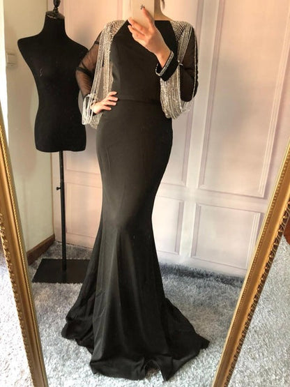 Perlenkette Elegante Meerjungfrau Ballkleider Kristall LA6219