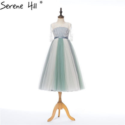 En oferta, sin devolución ni reembolso, venta de vestidos de primera comunión con cuentas en cascada para niñas, concurso HTA0003