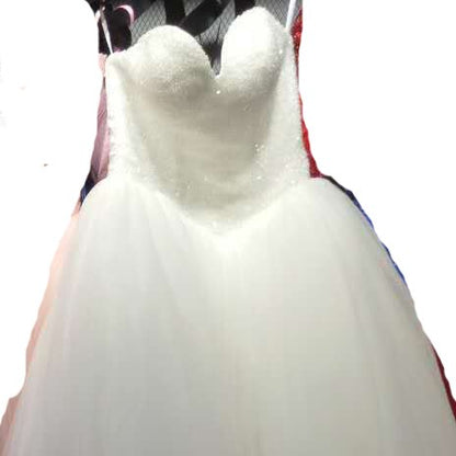 Luxus Perlen Burgund Kristall Puffy Ballkleid Prinzessin Brautkleider