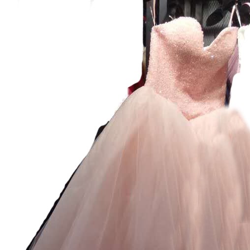 Luxus Perlen Burgund Kristall Puffy Ballkleid Prinzessin Brautkleider