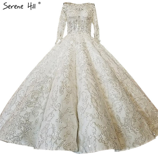 Luxus Diamant Pailletten Sparkly Sexy Brautkleider 2025 High-end Custom