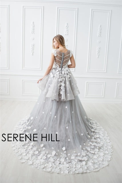 Rosa Blumen Ballkleid Brautkleid Brautkleid HA2043