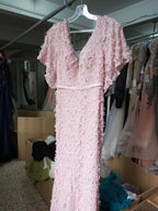 En oferta, sin devolución ni reembolso. Oferta. Vestidos de noche de lujo con mangas cortas y corte sirena sexy, flores, encaje y perlas. Vestidos de noche elegantes de moda 2025 LA6311.