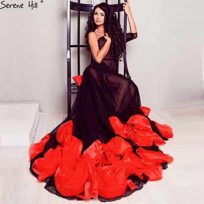 Fotografía de embarazo Vestido de noche sexy transparente Vestido de noche largo