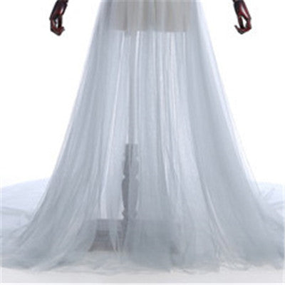 En oferta Sin devolución Sin reembolso Venta Vestido formal Manga larga Transparente Azul Vestidos de noche Talla personalizada Talla grande HA2098