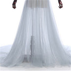 En oferta Sin devolución Sin reembolso Venta Vestido formal Manga larga Transparente Azul Vestidos de noche Talla personalizada Talla grande HA2098