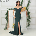Ärmelloses schulterfreies Ballkleid im Boot-Stil, Abendkleider, Real Photo LA6683
