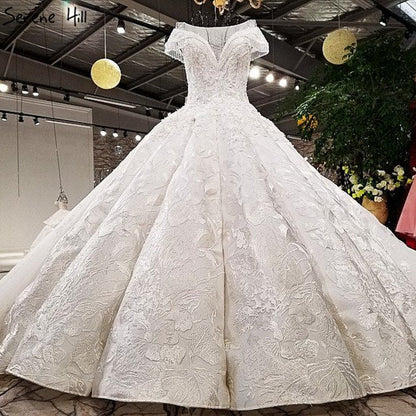 Vintage Sleeveless Wedding Dresses Crystal Tassel High-end Custom Tulle Bridal Gown