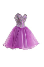 Lila Sweetheart Homecoming Kleid Cocktailkleid Ballkleid PG049