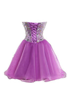 Lila Sweetheart Homecoming Kleid Cocktailkleid Ballkleid PG049