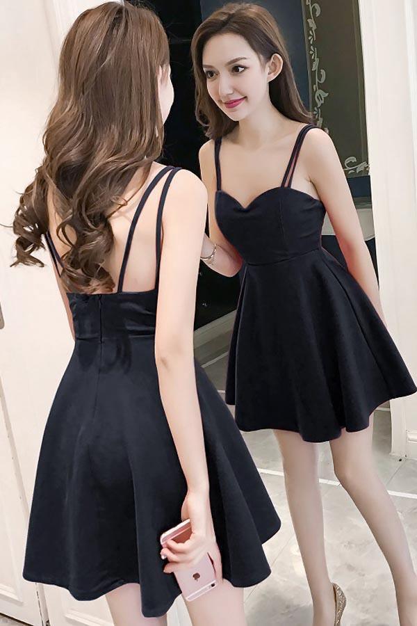 Vestidos de fiesta de satén rojo con escote corazón y tirantes sencillos PD091