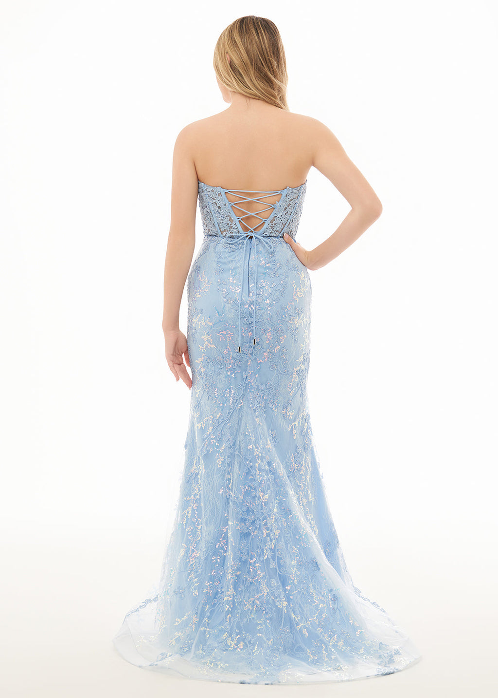 Terry | Vestidos de fiesta largos de sirena con apliques de encaje y escote corazón en negro