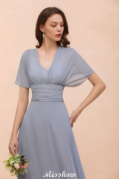 Vestido de dama de honor sin mangas, corte A, largo hasta el suelo, vestido formal