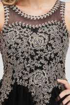 Vestido de cóctel sin mangas Aline con cuentas brillantes para regreso a casa