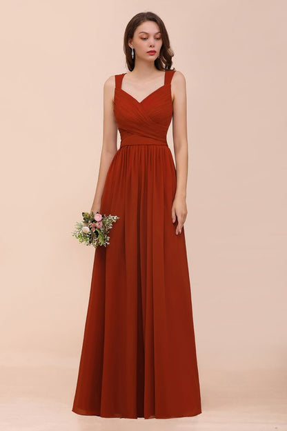 Träger-schlankes bodenlanges Abendkleid für die Braut, Brautjungfernkleid