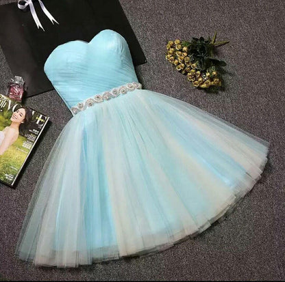 Trägerloses Homecoming-Kleid mit herzförmigem Ausschnitt, errötendes Rosa, kurzes Ballkleid PD304