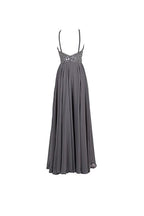 Vestidos formales con tirantes y cuentas, vestidos de noche para graduación, sin espalda, PG263