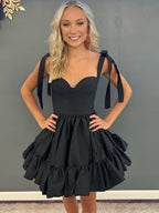 A-line Sweetheart Homecoming Dress with Ruffle