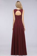 Sweetheart Bungurdy Tiered Lace Prom Dresses | Simple Cap Sleeves A-Line Evening Dresses