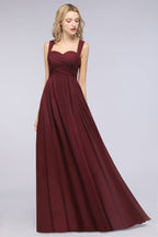 Sweetheart Bungurdy Tiered Lace Prom Dresses | Simple Cap Sleeves A-Line Evening Dresses