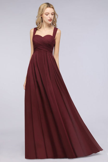 Sweetheart Bungurdy Tiered Lace Prom Dresses | Simple Cap Sleeves A-Line Evening Dresses